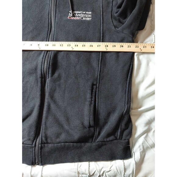 Figs Jacket Women's Medium Black Fleece Full Zip Uniform Nursing - Picture 8 of 9